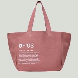 Figs Mineral Mauve Canvas Tote